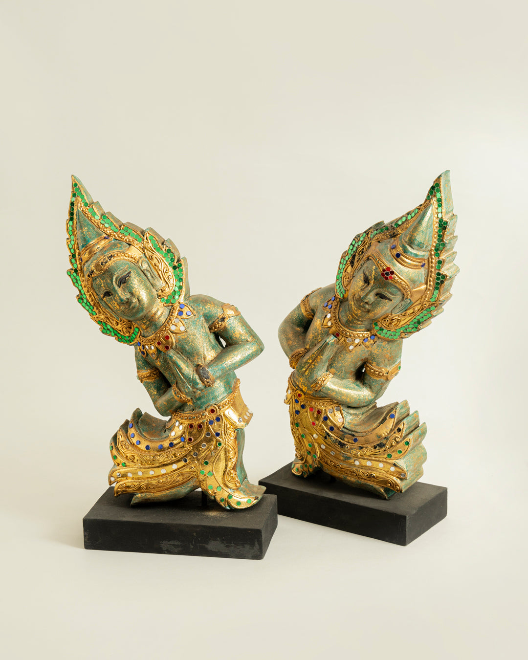 Traditional Thai Guards Figurine - Set Of 2