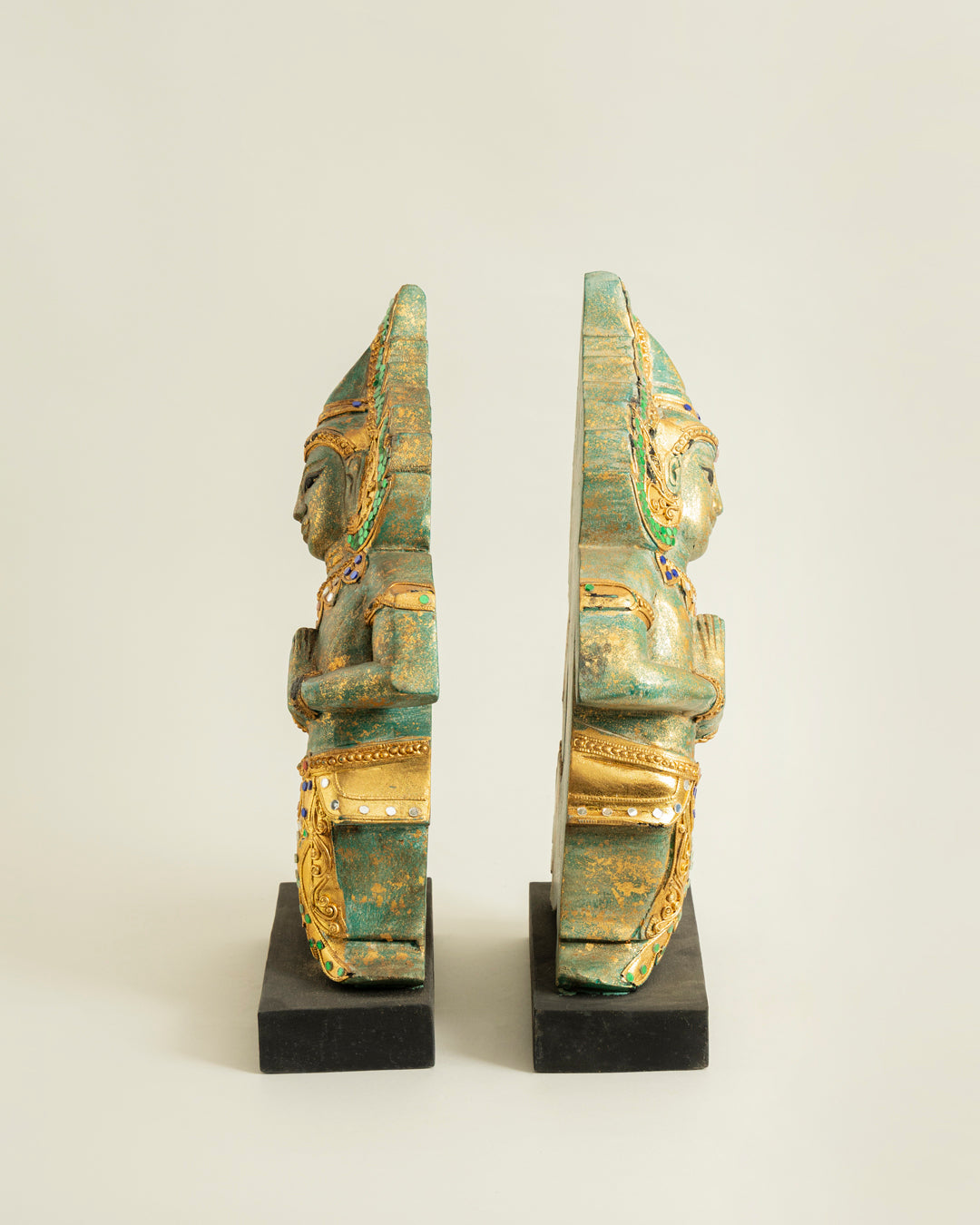 Traditional Thai Guards Figurine - Set Of 2 