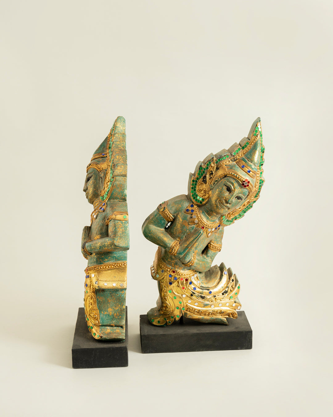 Traditional Thai Guards Figurine - Set Of 2 