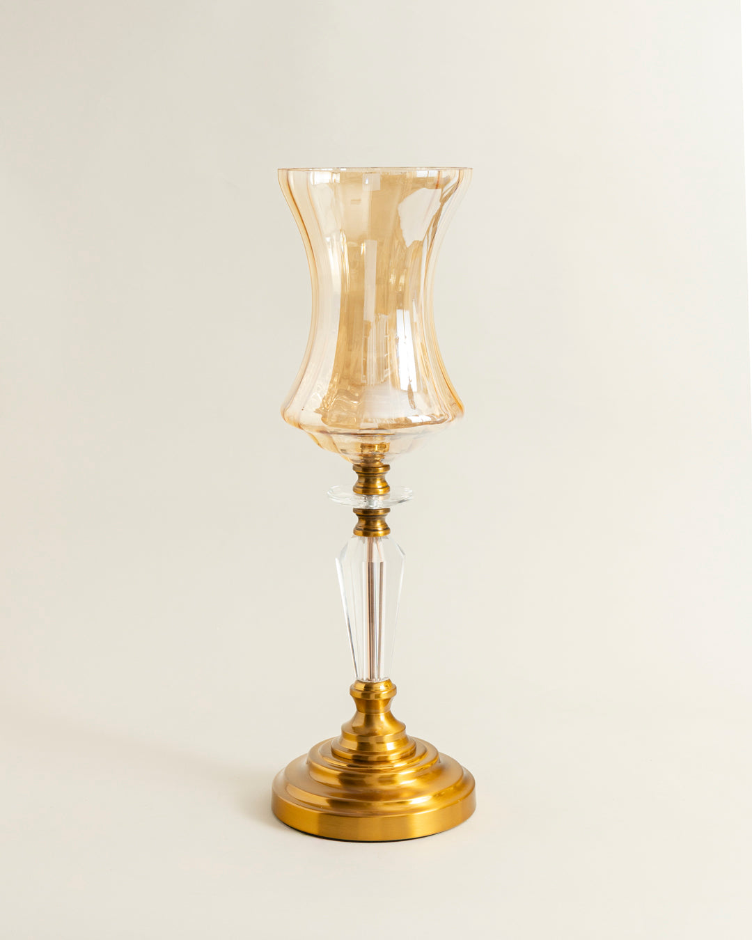 Elegant Crystal Stem Hurricane - Small 