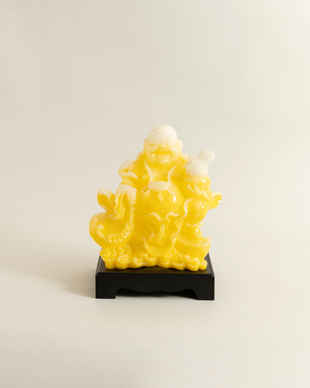 Prosperity Laughing Buddha Figurine - Yellow 