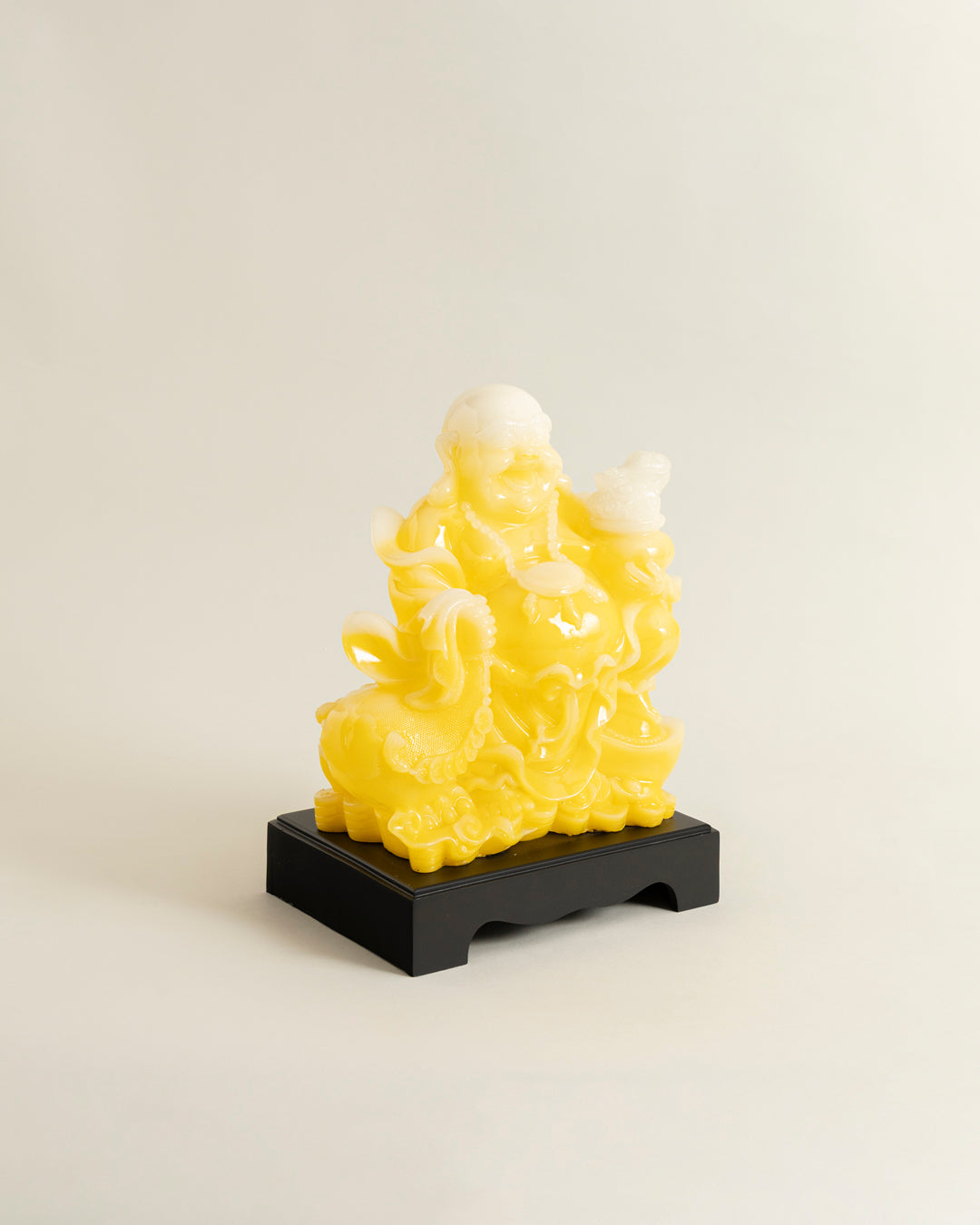 Prosperity Laughing Buddha Figurine - Yellow 