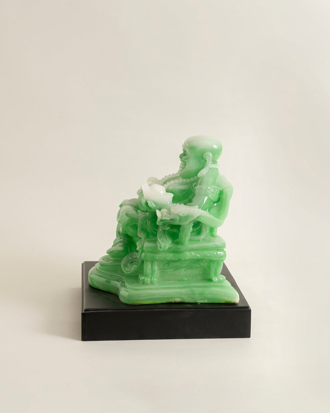 Prosperity Laughing Buddha Figurine - Green 