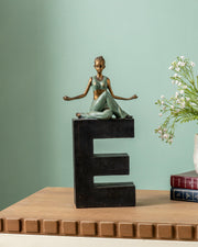Meditative Yoga Lady Sculpture