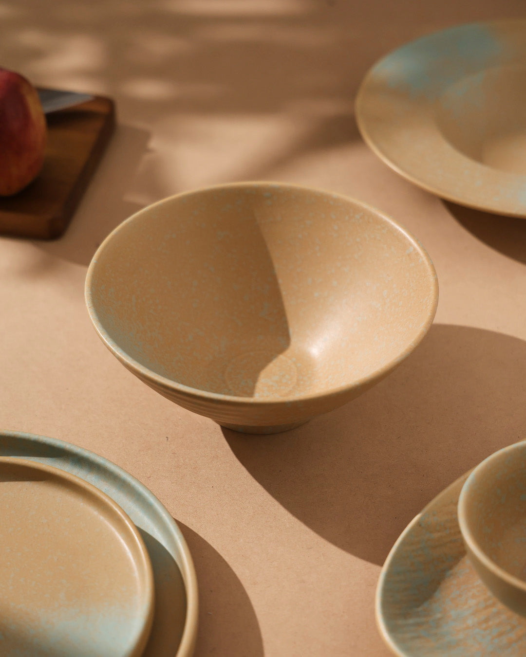 Golden Drift Matte Serving Bowl 