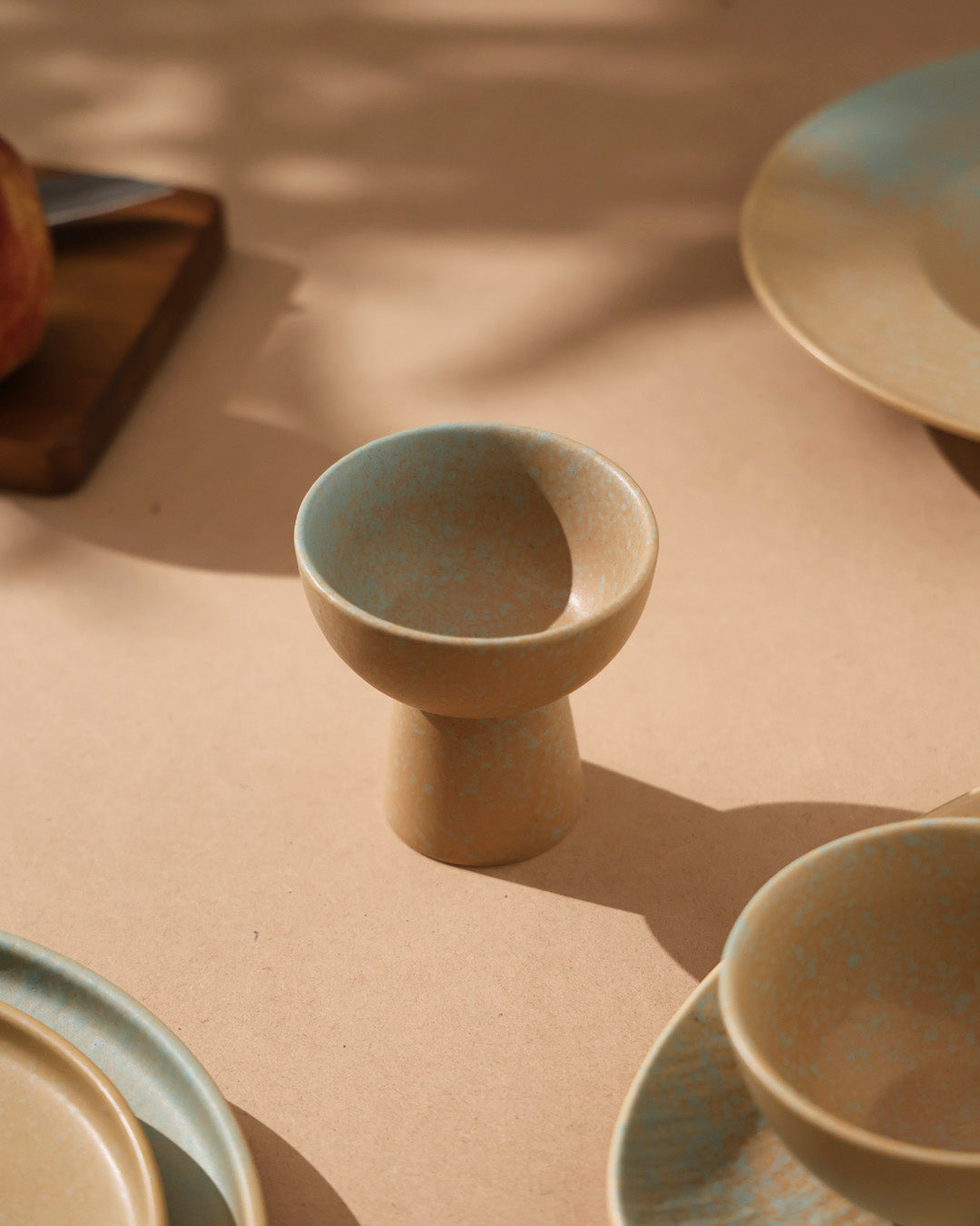 Golden Drift Matte Dessert Bowl 