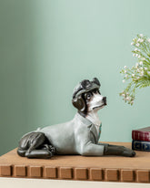 Charming Pet Decorative Dog Figurine - Grey 