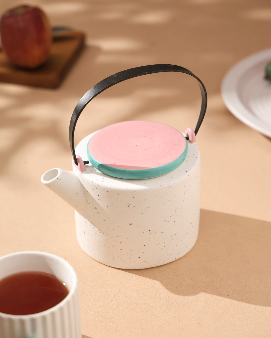 Pastel Harmony Teapot - White 