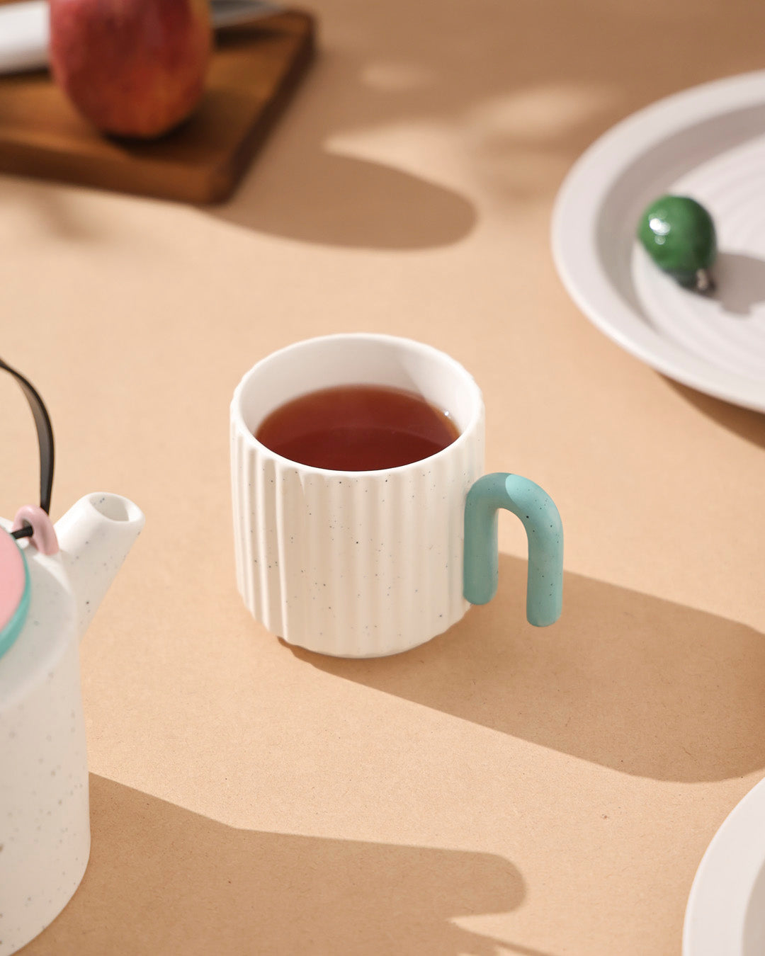 Ribbed Serenity Coffee Mug - Set Of 2 