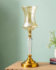 Elegant Crystal Stem Hurricane - Large