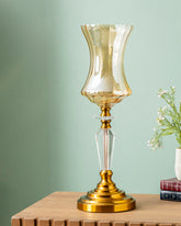 Elegant Crystal Stem Hurricane - Small 