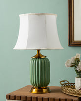 Emerald Glow Table Lamp 