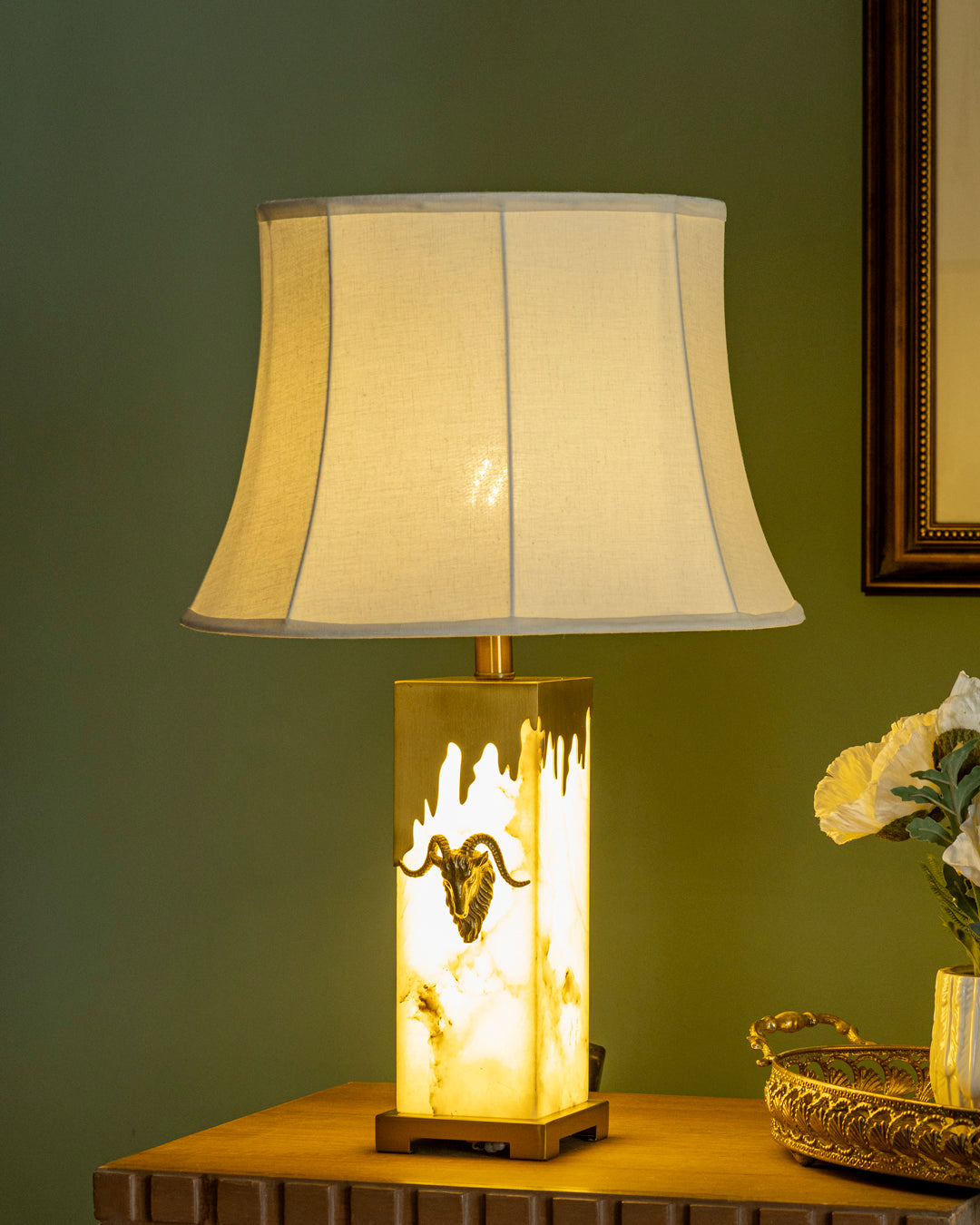 Luminous Crest Dual-Light Table Lamp 