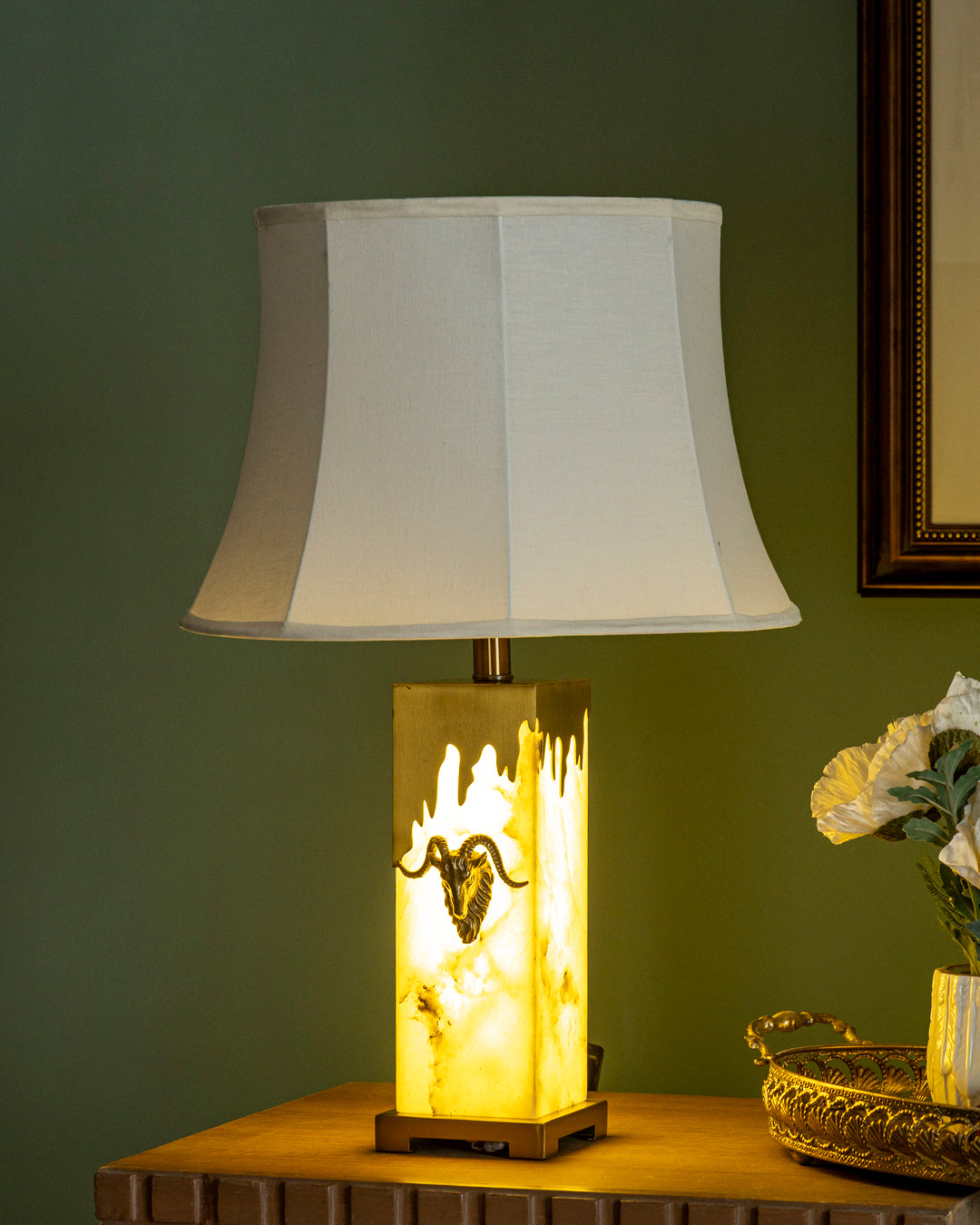 Luminous Crest Dual-Light Table Lamp 