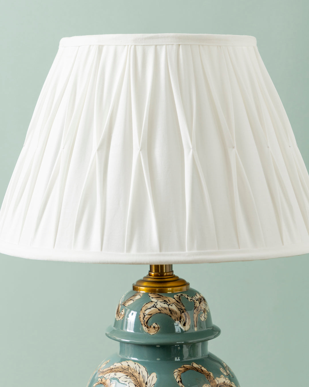 Teal Baroque Elegance Table Lamp 