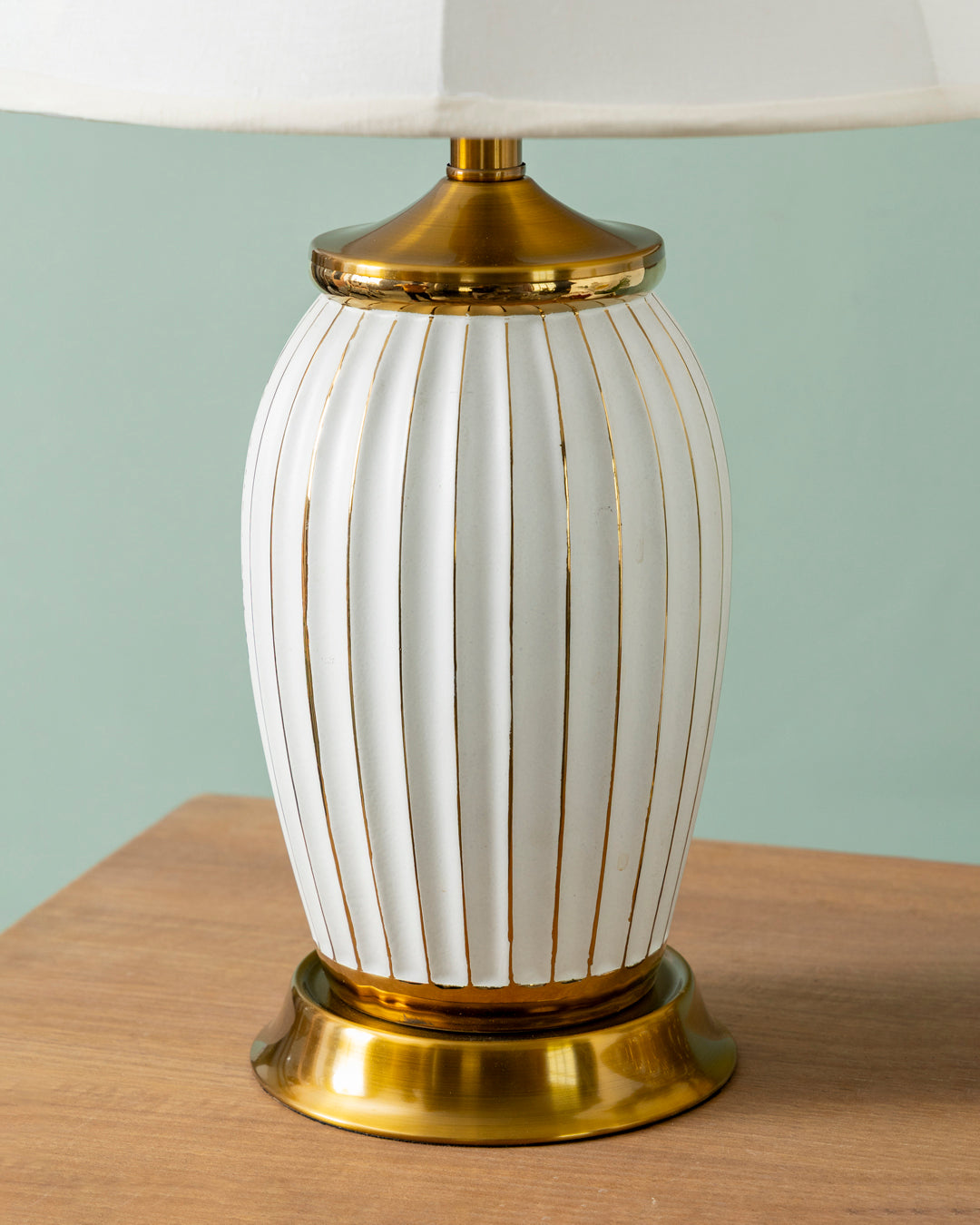 Regal Flute Table Lamp - White 