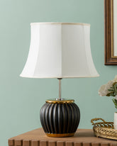 Orin Ridge Ceramic Table Lamp - Black 