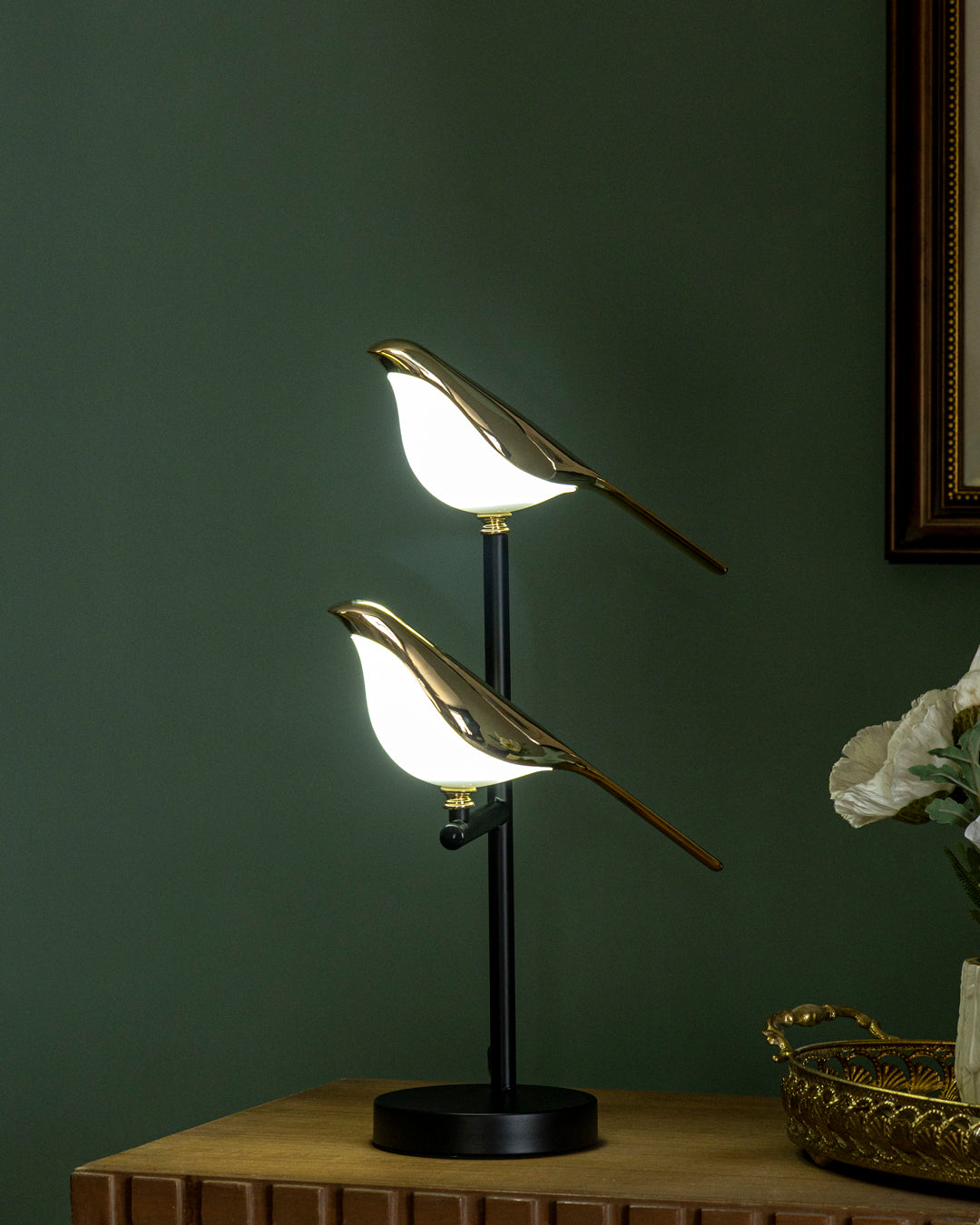 Aves 2-Bird Ambient Desk Lamp 
