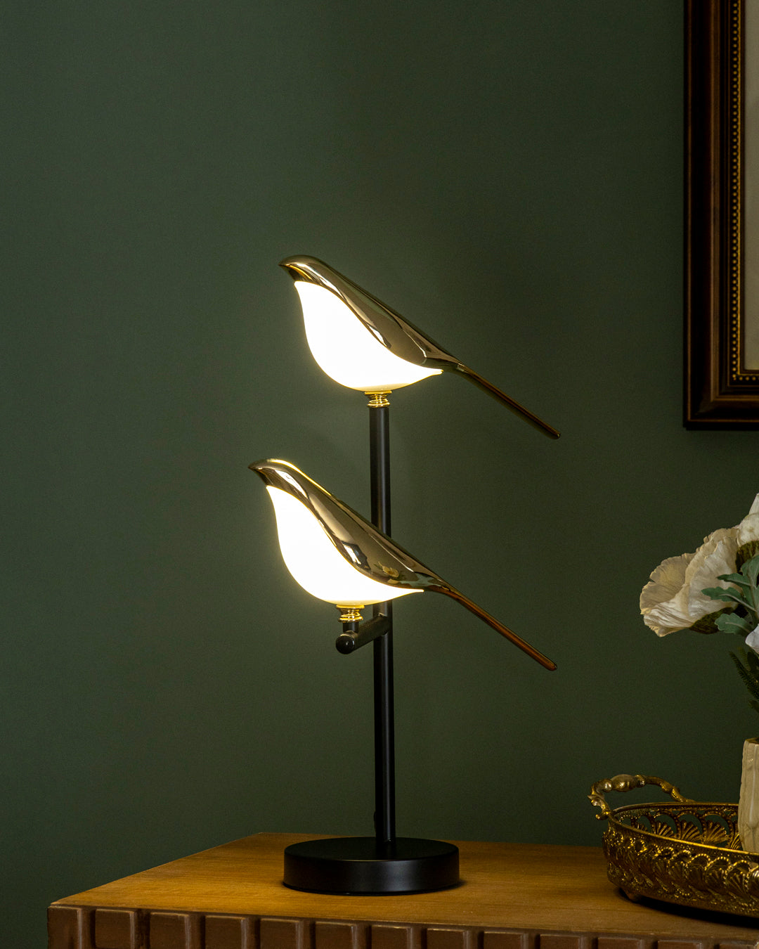 Aves 2-Bird Ambient Desk Lamp 