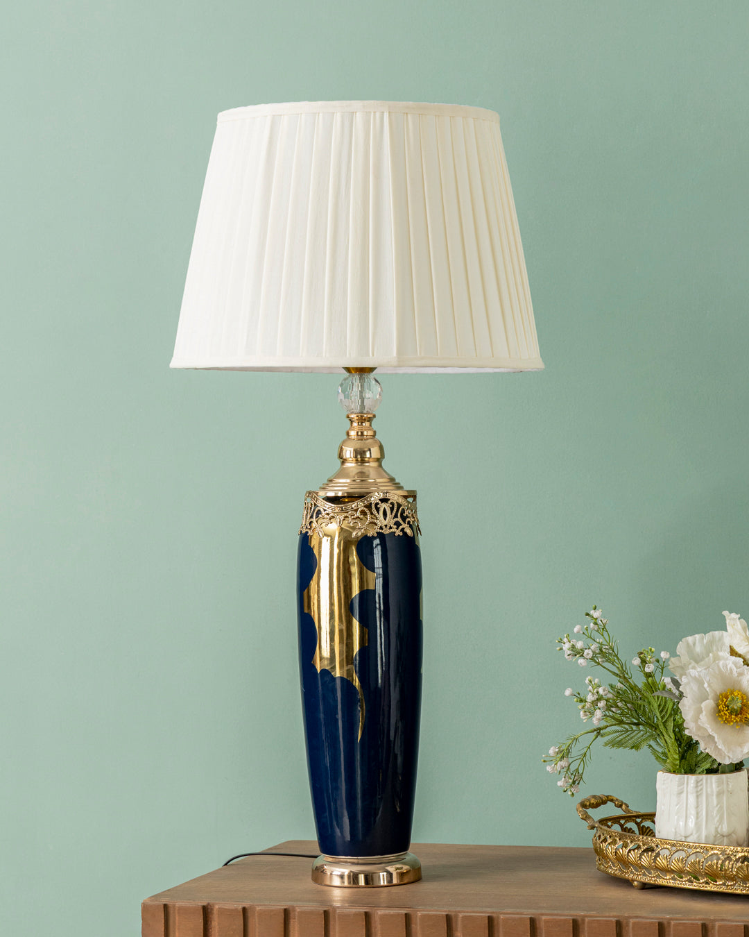 Royal Sapphire Ceramic Table Lamp 