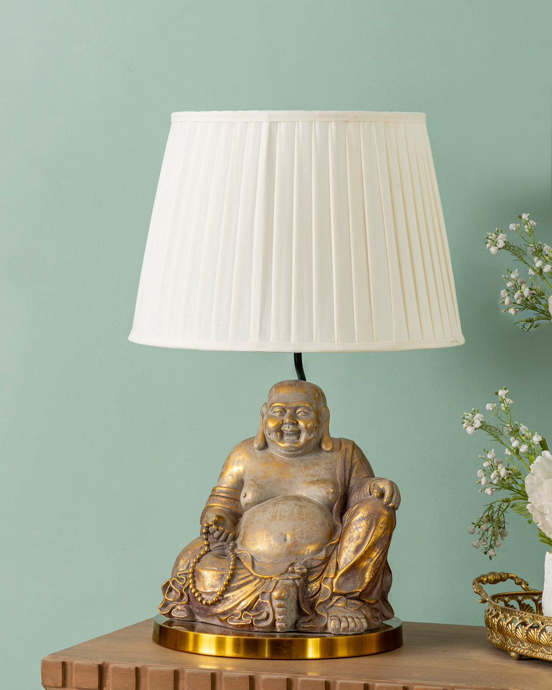 Laughing Buddha Table Lamp 