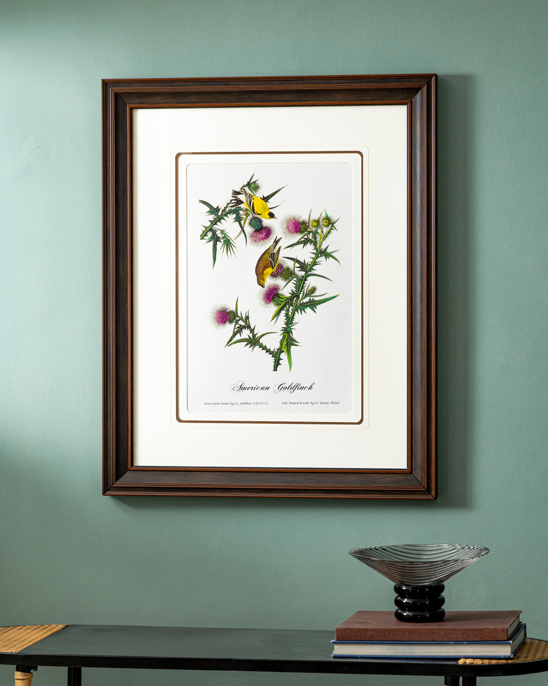 Yellow American Goldfinch Bird Print "24x30" Inches