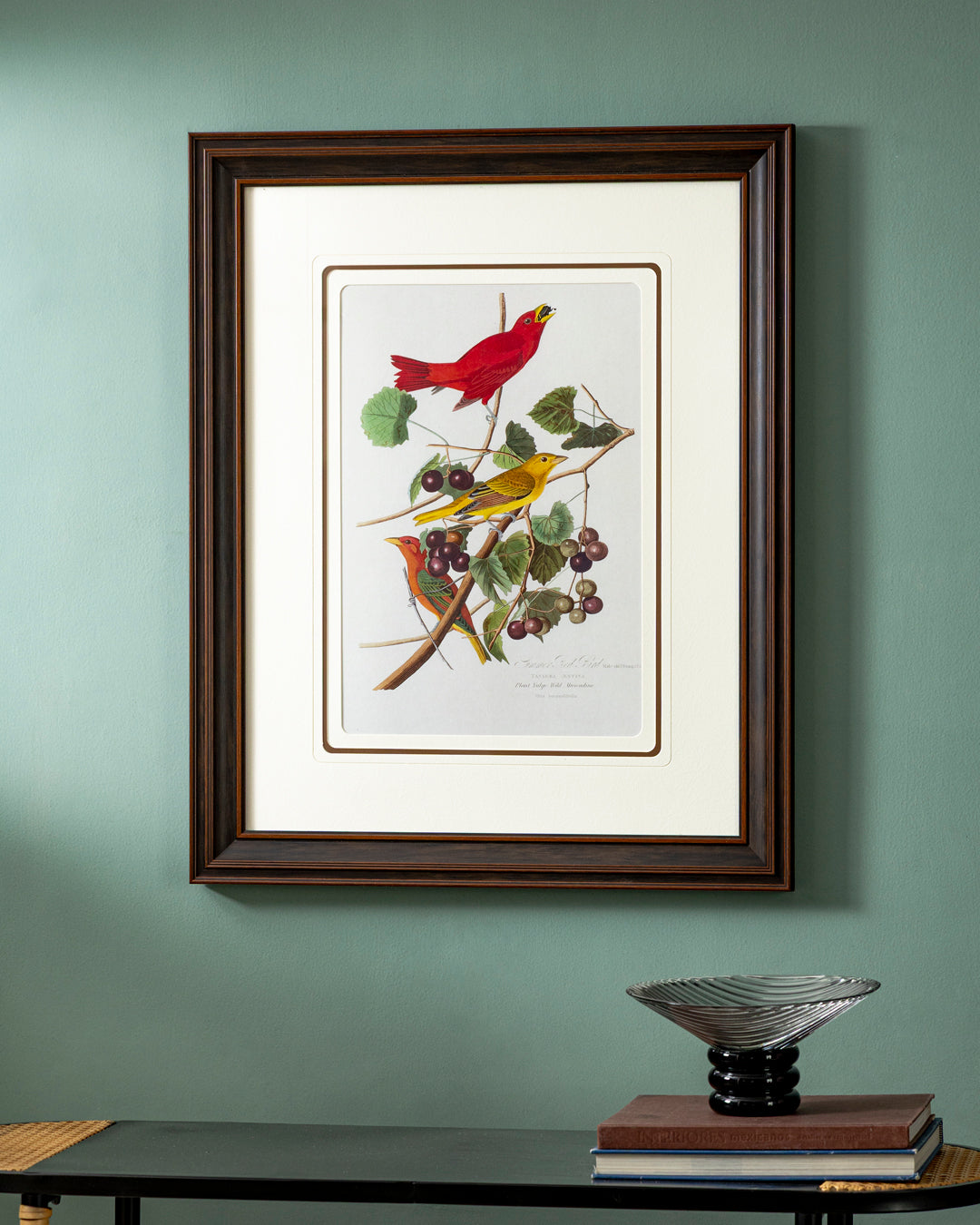 Summer Red Bird Print "24x30" Inches