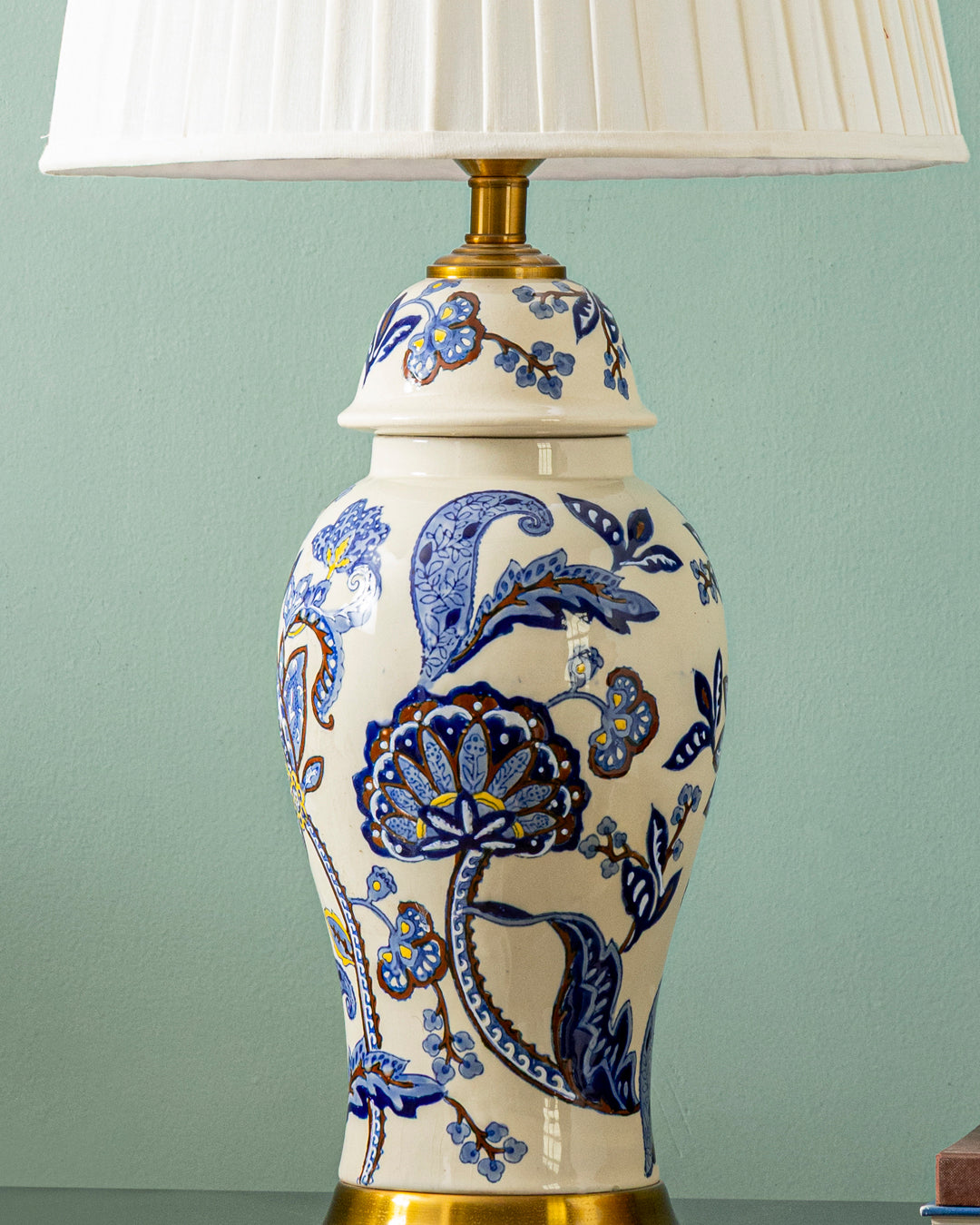 Royal Blossom Ceramic Table Lamp 