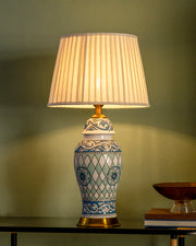 Azure Heritage Ceramic Table Lamp