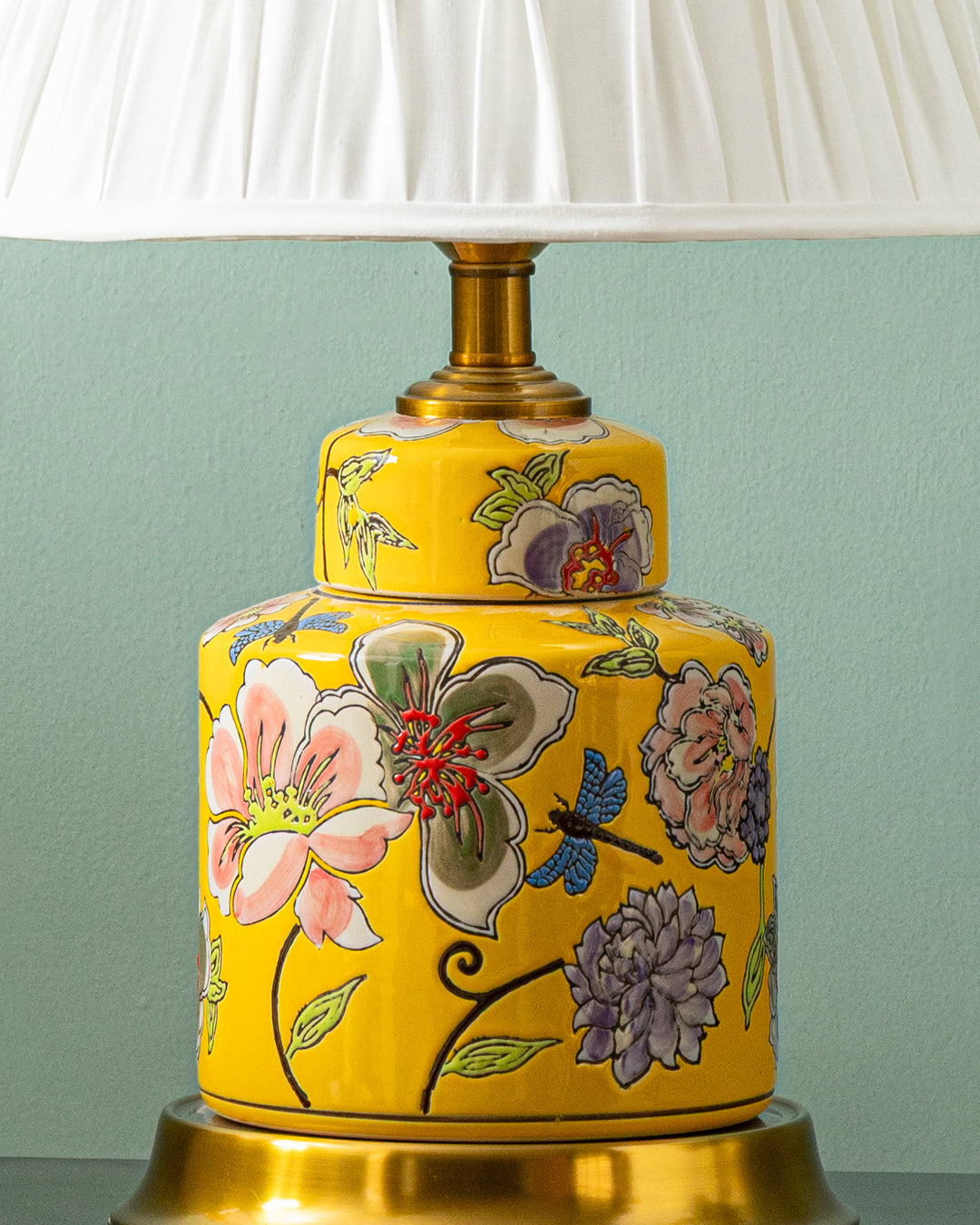 Sunflower Bloom Ceramic Table Lamp 