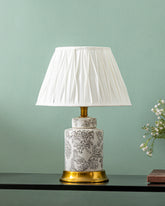 Ivory Etch Classic Table Lamp 