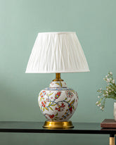 Floral Radiance Ceramic Table Lamp 