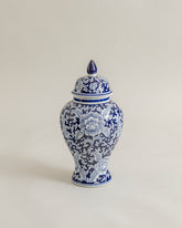 Blue & White Peony Royal Temple Jar 