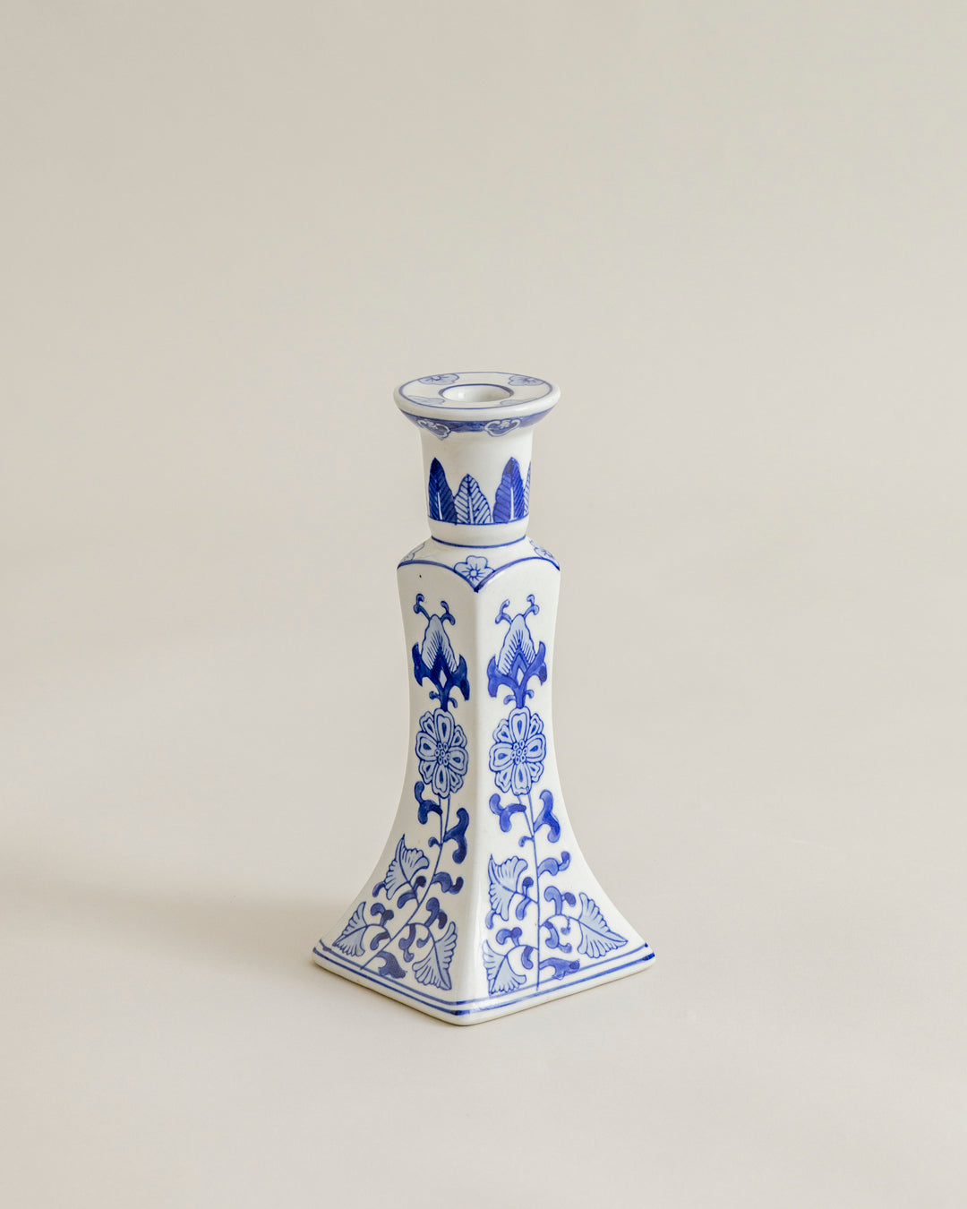Blue & White Heritage Candle Stand