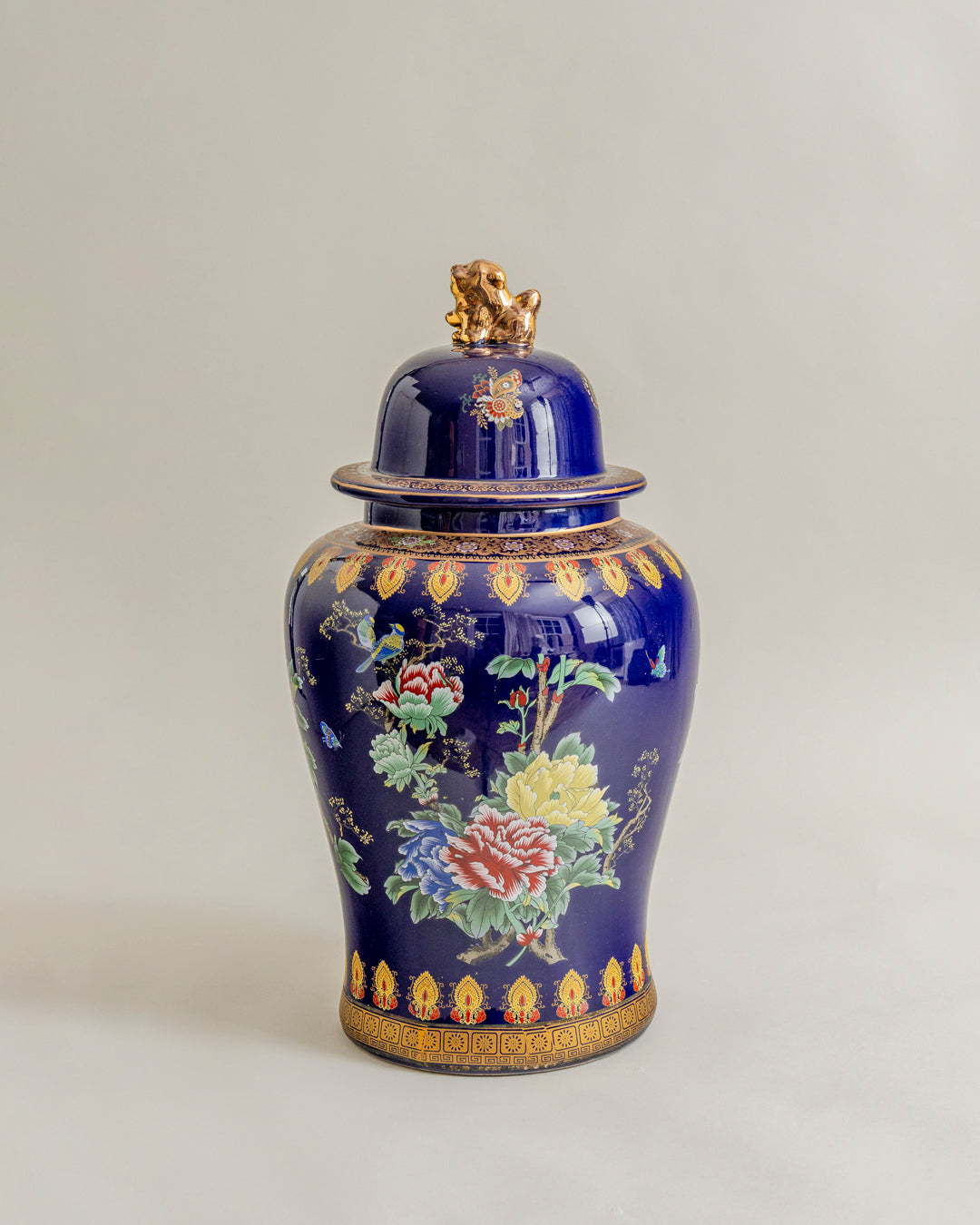 Midnight Regal Bloom Temple Jar 