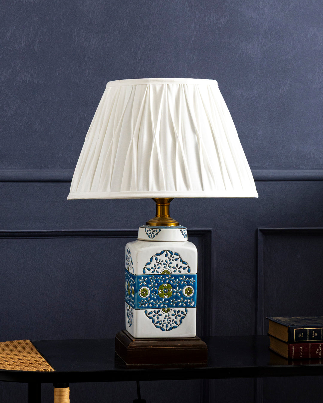 Azure Mosaic Ceramic Table Lamp 