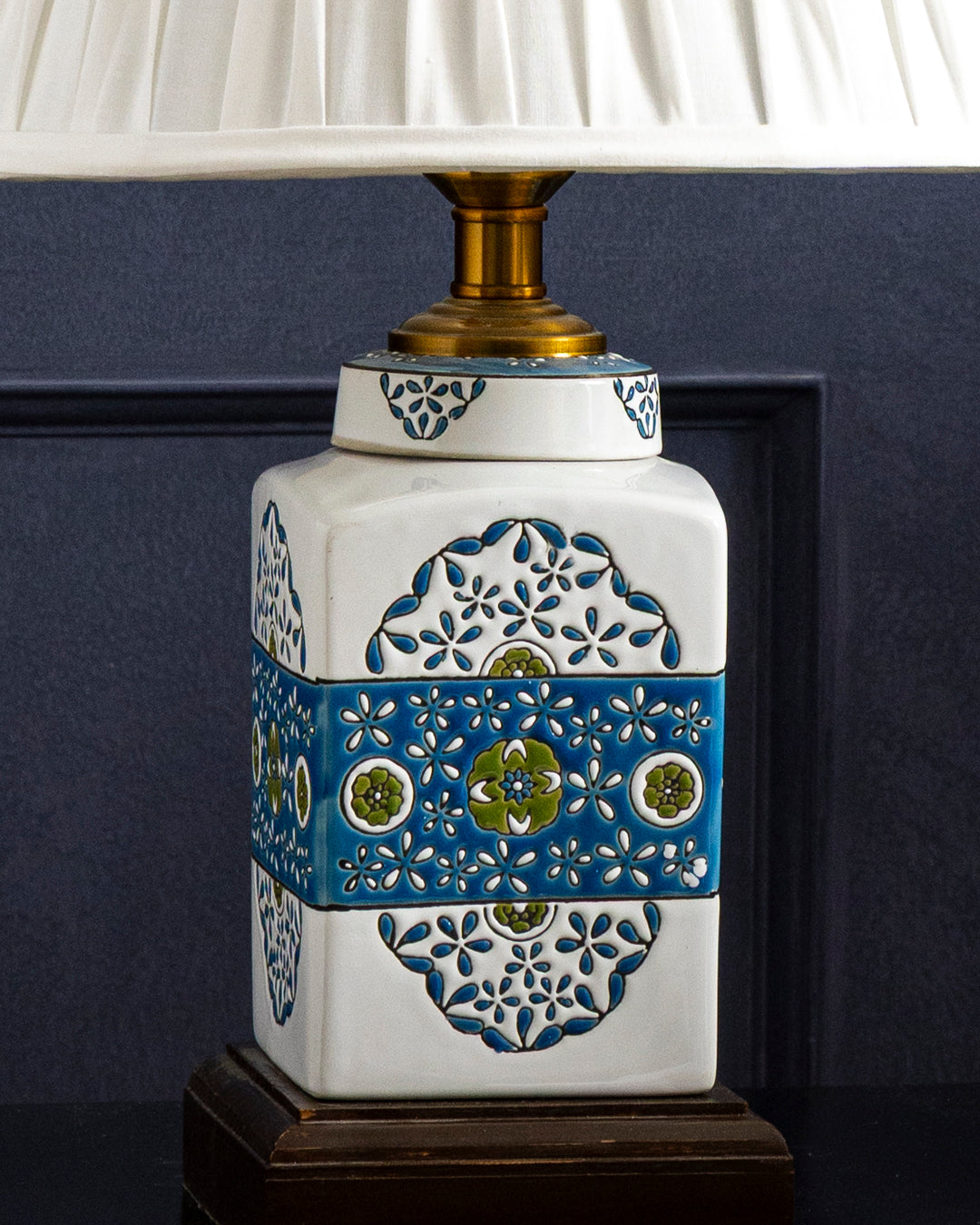 Azure Mosaic Ceramic Table Lamp 