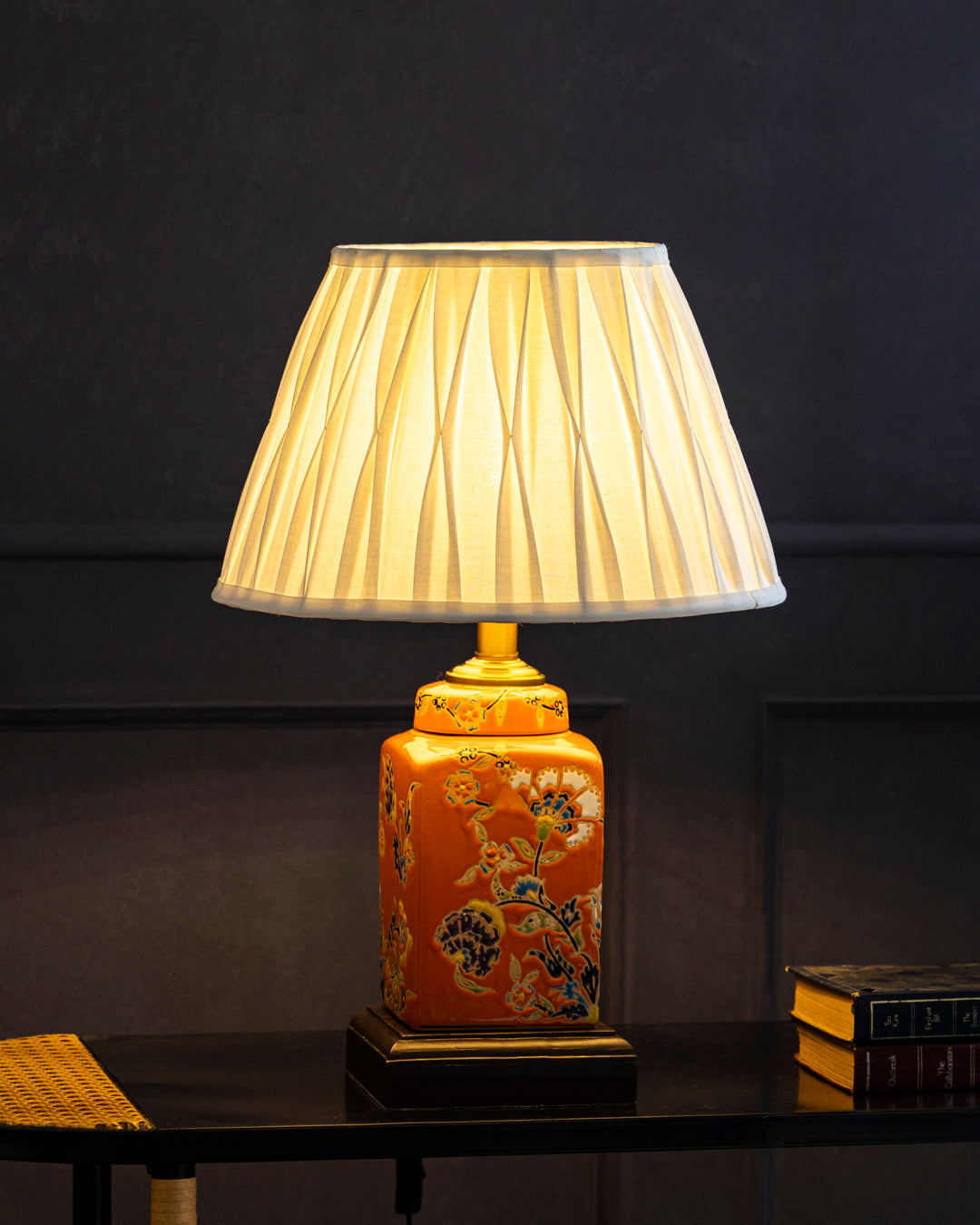 Sunset Blossom Ceramic Table Lamp 