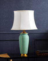 Mint Elegance Ceramic Table Lamp 