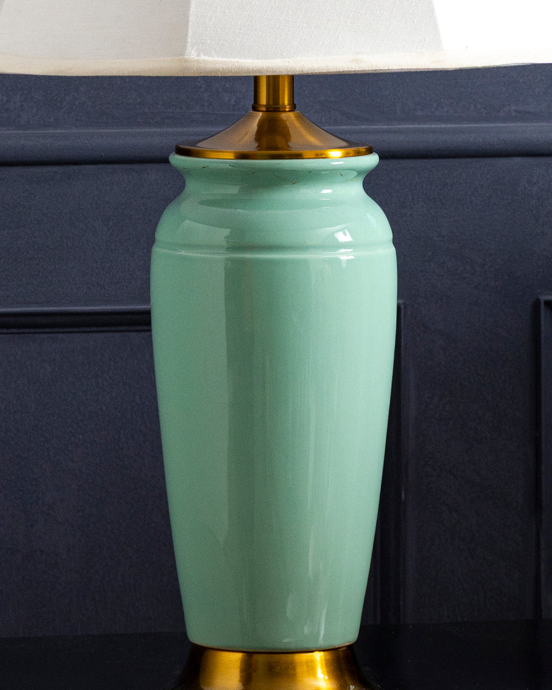 Mint Elegance Ceramic Table Lamp 