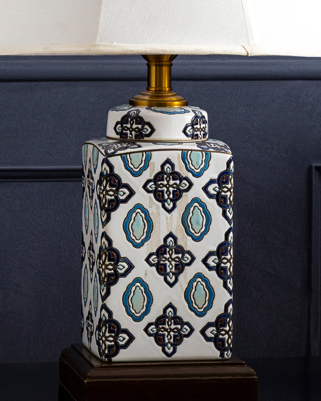 Royal Mosaic Ceramic Table Lamp 