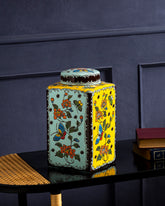 Golden Meadow Butterfly Decorative Jar - 26 cm 