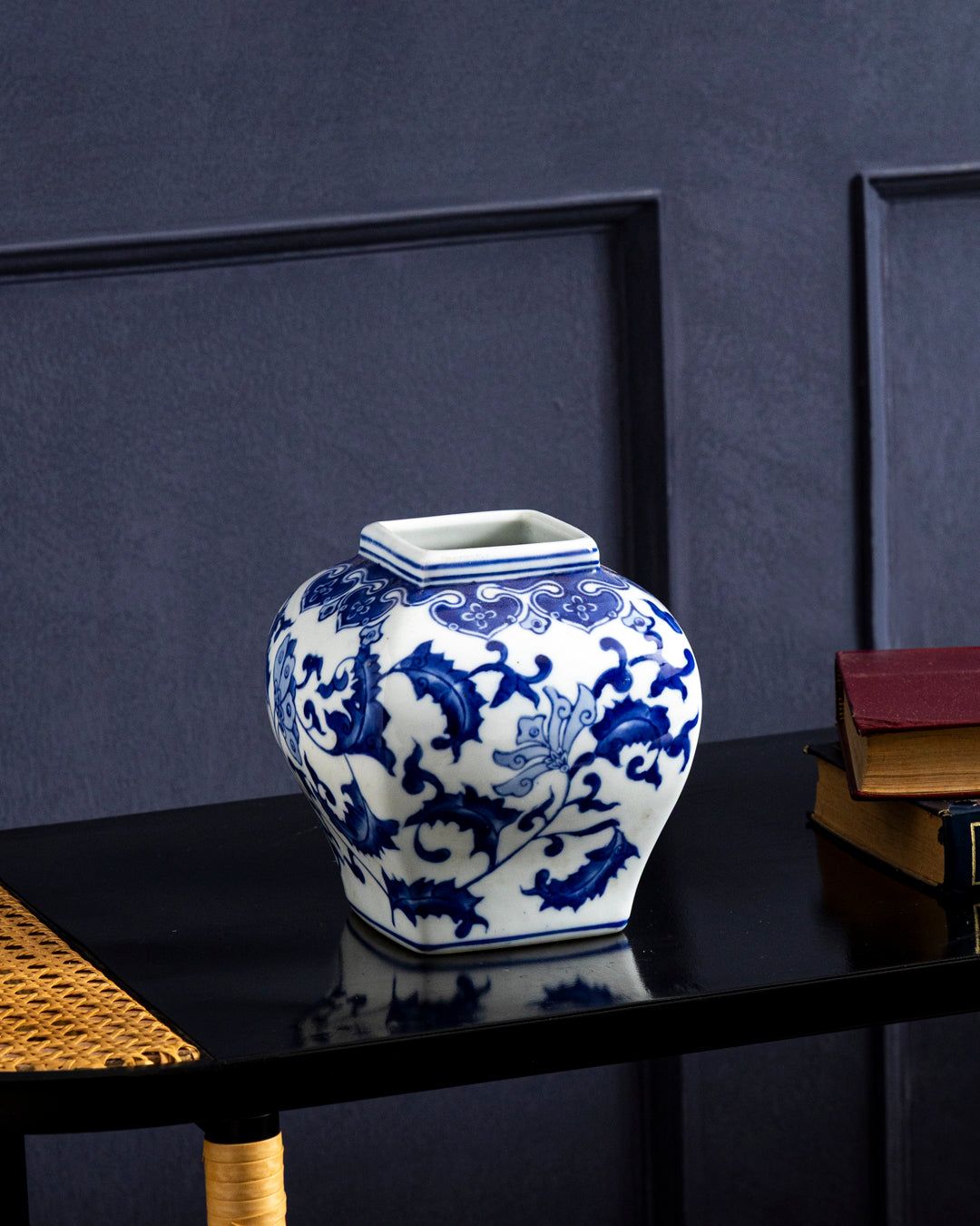 Classic Cobalt Vine Vase 
