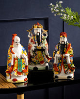 'The Three Star Gods' Porcelain Sculptures, Set of 3 - Small 