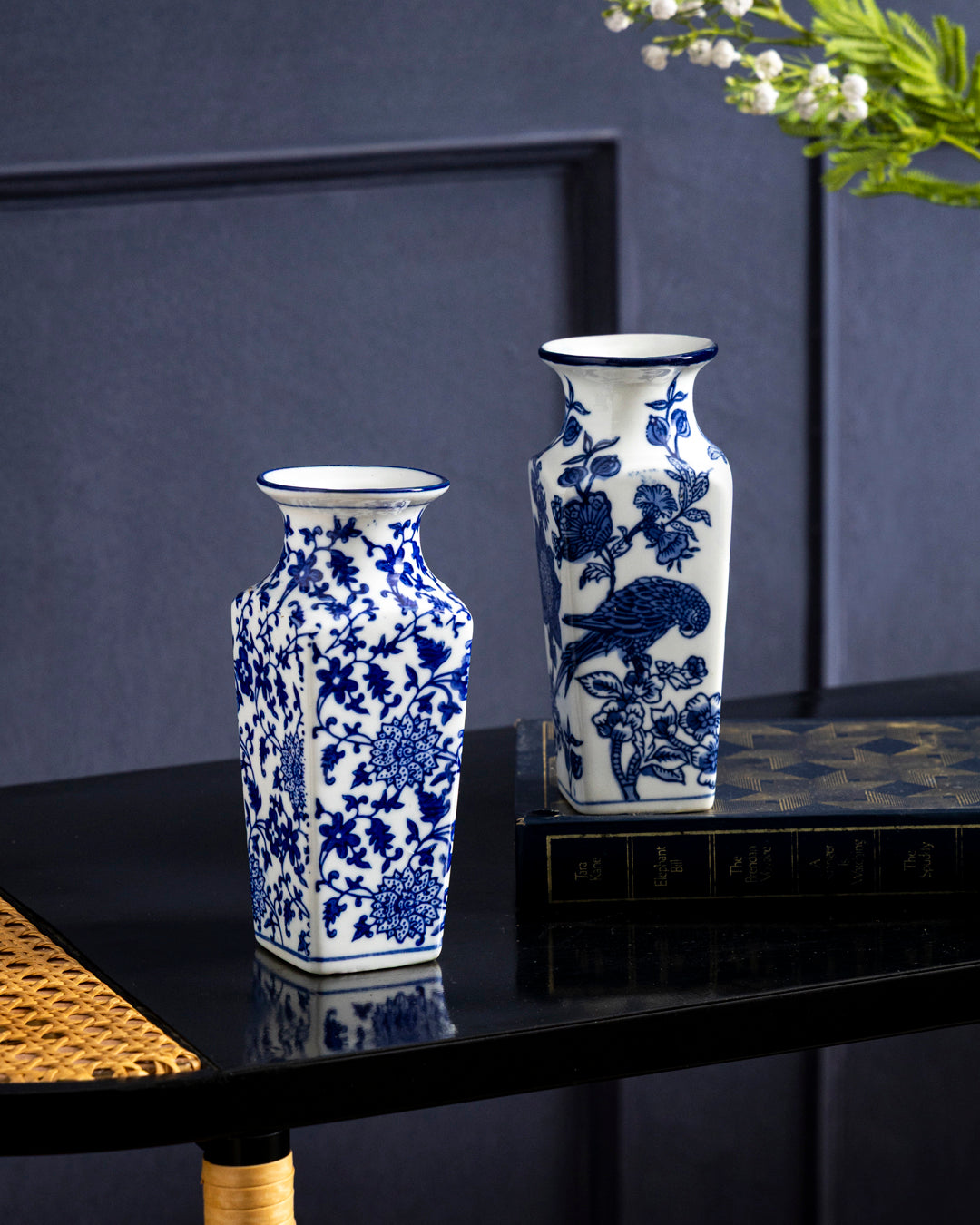 Classic Blue & White Bloom Vase 