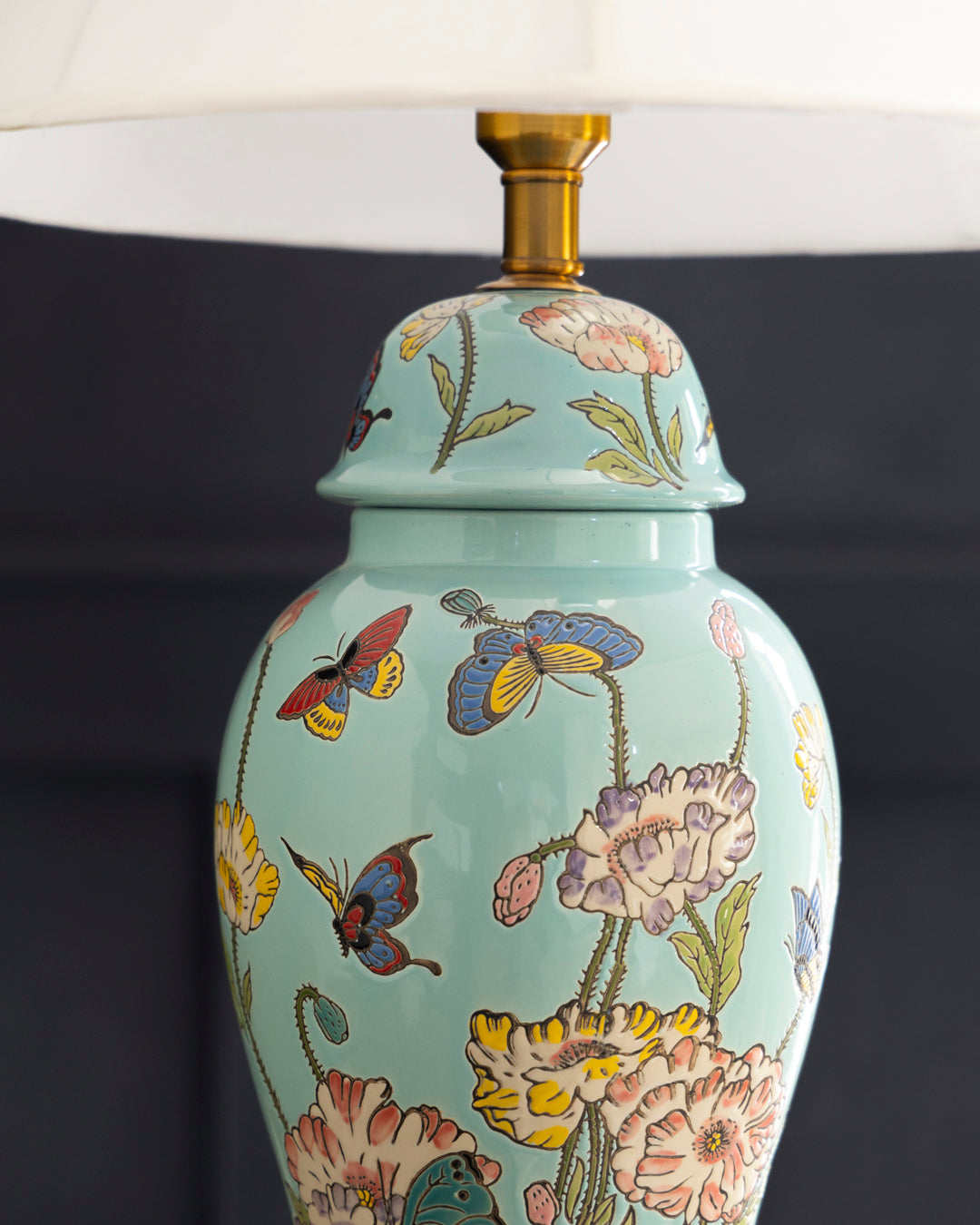 Floral Heritage Ceramic Table Lamp 