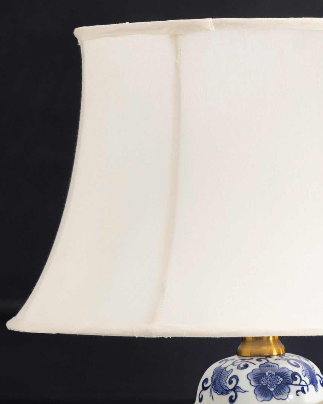 Royal Blue Floral Table Lamp 