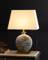 Artistic Floral Ceramic Table Lamp 