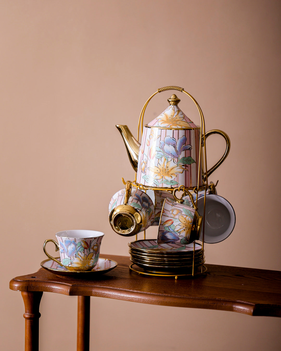 Briony 14-Piece Tea Set With Stand 