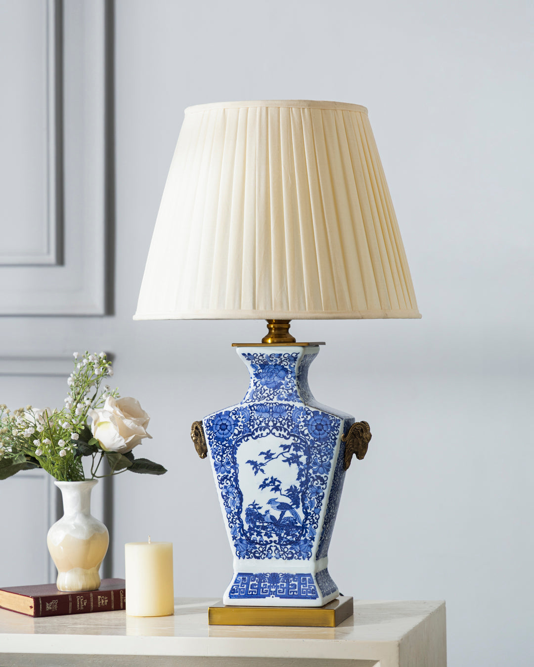 Azure Brass Heritage Table Lamp 